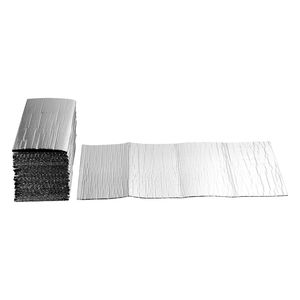 16 Pezzi Barriera Radiante in Alluminio a Doppio Lato 6mm, Doppio Strato con Bolle d'Aria 24 X 4 ft, Foglio Isolante Riflettente Doppio 10mm - Product Image 1