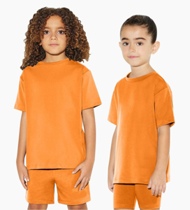 Conjuntos de Ropa de Moda Infantil Casual para Primavera/Verano, 2 Piezas: Camiseta de Manga Corta con Letras y Pantalones Cortos Anchos para Niñas de 8 a 12 Años - Product Image 3