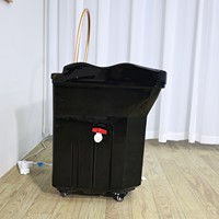Bassin de lavage portable avec réservoir d'eau, massage capillaire, circulation d'eau, stockage d'eau 60L, pour thérapie capillaire, lavabo de chaise de shampoing