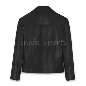 Chaqueta de cuero genuino premium personalizada para hombre, para invierno, ropa exterior de moda, chaquetas elegantes premium en venta - Product Image 6