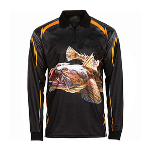 เสื้อโปโลตกปลา UPF50 ป้องกันรังสียูวี ผลิตตามสั่ง ระบายอากาศได้ดี แห้งเร็ว UPF 35 แขนยาว กันน้ำ - Product Image 5