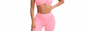 Ensemble de 4 pièces pour femme : Soutien-gorge de sport dos croisé et Leggings de yoga taille haute sans couture, couleur unie, grande taille, pour le fitness - Product Image 6