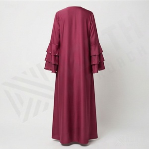 Abaya Muslim Hijab Women Islamic Modest Simple Evening Formal Custom <b>Sequin</b> Printed Long <b>Plus</b> <b>Size</b> Abayas Wholesale Elegant - Product Image 2