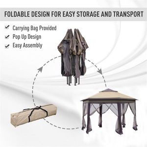 Tenda Pop-Up per Caffè e Feste in Colore Beige, per Uso con Pergola, Gazebo o Padiglione - Product Image 6
