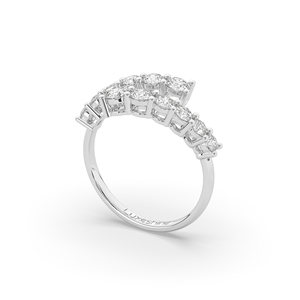 Brilliant Cut 1.06Ct Lab Grown Diamond Unique Style Lightweight 925 <b>Silver</b> Plated <b>Ring</b> IGI Certified Luxury Bridal Engagement - Product Image 5