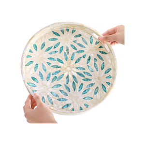 ถาดเสิร์ฟตกแต่งเปลือกหอยมุกเวียดนามพร้อมหูจับ ถาด MOP สำหรับโต๊ะกาแฟ ราคาดี - Product Image 4