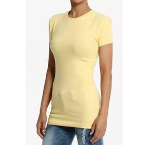 Camiseta de algodón GSM 230 de alta calidad para mujer, logotipo personalizado impreso, estilo informal de manga corta para verano - Product Image 2
