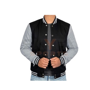 Vestes de baseball en cuir sur mesure pour hommes, taille plus, style lettreman, veste de rue - Product Image 1
