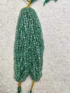Natural Emerald Tussle <b>Beads</b> Smooth Oval Loose <b>Crystal</b> <b>Beads</b> <b>for</b> Necklace Earrings <b>Jewelry</b> <b>Making</b> - Product Image 4
