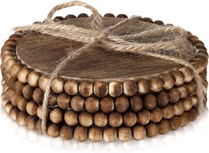 Dark Brown mango Wood Round Luxury Handmade <b>Coasters</b> 60cm Diameter <b>for</b> <b>Drinks</b> Decorative Table Top Housewarming Home Kitchen - Product Image 1
