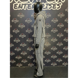 Survêtement coupe-vent en nylon réfléchissant personnalisé avec logo OEM pour homme, respirant et léger, avec bandes de finition blanches - Product Image 3