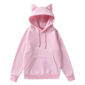 Sudadera con Capucha de Moda para Mujer, Estilo Orejas de Gato, para Invierno/Otoño, Informal, Estilo Urbano - Product Image 1