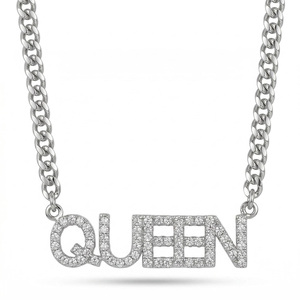 Collier Pendentif Lettre Personnalisé Sertie de Diamants avec Chaîne Corde Plaqué Or 18K Diamants de Laboratoire Luxe Cadeau le Plus Populaire - Product Image 5