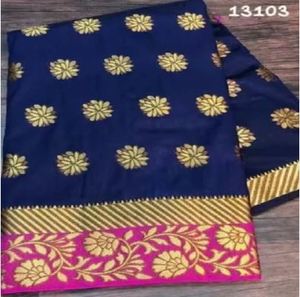 Prix de gros, fabriqué en Inde, conçu pour les femmes adultes, sari/saree traditionnel en soie pure Banarasi, pour les fêtes, haute qualité, meilleur prix - Product Image 6
