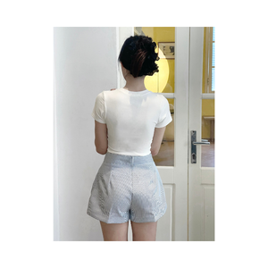 Buen Precio, Conjunto de Shorts Transpirables de Cintura Alta para Mujer, Muchas Tallas, Estilo Coreano, Marca Privada, Fabricante Vietnamita, Calidad Premium - Product Image 2