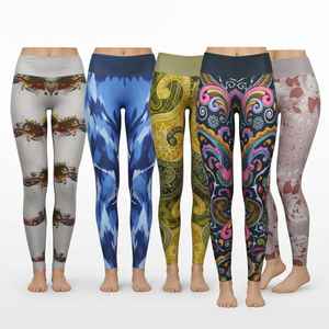 Leggings de yoga et d'entraînement pour femme, taille personnalisée, ultra doux, motif uni, avec poches latérales et coutures brossées - Product Image 1