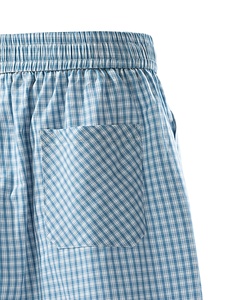 Men's Cotton <b>Polyester</b> <b>Shorts</b> Bermuda Gingham <b>Shorts</b> Relaxed Fit Quick Dry Gym <b>Shorts</b> Casual Breathable Elasticated Waist - Product Image 4