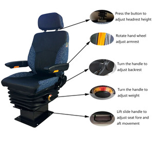 Sedile per Conducente Ferroviario, Sedile per Capitano di Nave, <span class=keywords><strong>Sedili</strong></span> per Locomotiva e Metropolitana, <span class=keywords><strong>Sedili</strong></span> per Riparazioni, <span class=keywords><strong>Sedili</strong></span> Navali - Product Image 4