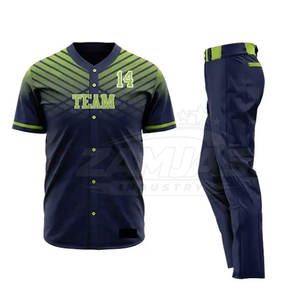 Uniforme de Béisbol Personalizado para Deportes, MOQ Bajo, Ropa Deportiva, Uniforme de Béisbol con Nombre y Número de Equipo Personalizados - Product Image 2