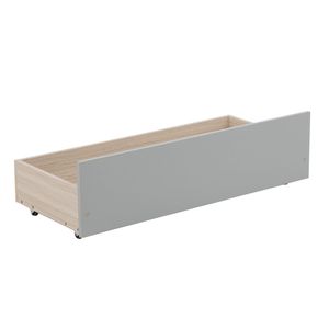 Divano letto in legno di pino con 2 cassetti grigi contenitore OLD SKU W50426286 - Product Image 3