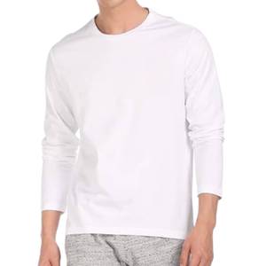 T-shirt à manches longues en coton style vintage pour homme, respirant, décontracté, streetwear, fabricant OEM - Product Image 5