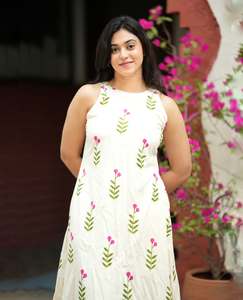 Women's Cotton Floral Printed Floor-Length Kurta Loose Fit Casual Wear India Pakistan Style Summer Dress - Product Image 2