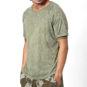 Camiseta de Hombre 2026, Nueva, con Efecto Desgastado, Lavado Ácido, Algodón Suave, Manga Corta, Cuello Redondo, Estilo Casual, Look Desgastado, Moda Urbana de Verano - Product Image 3