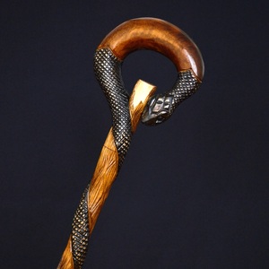 Bâtons de marche, cannes, bâtons en roseau, bâtons en bois sculptés à la main, faits à la main, écologiques, rustiques, décoration d'intérieur, accessoires multifonctionnels - Product Image 2
