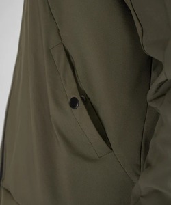 Veste de course coupe-vent pour homme, couleur olive, fermeture éclair, col montant, style décontracté, vêtement d'automne, matière polyester - Product Image 6