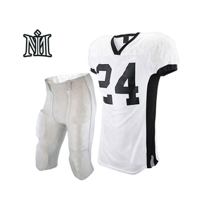 Maillot de football américain professionnel personnalisé - Léger, 100% polyester, manches courtes, maillot de jeu d'équipe - Product Image 1