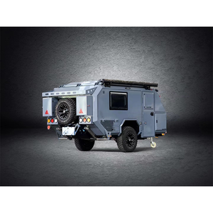 Mini Off Road Camper Caravan Travel Trailer Compact RV Mobile Home with <b>Kitchen</b> Sleeping Space Lightweight <b>Camping</b> Touring Unit - Product Image 1