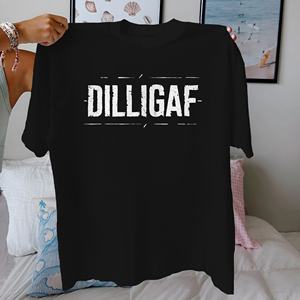 Dilligaf in เสื้อยืดพิมพ์ลายผู้หญิงผ้าฝ้ายแท้ใส่สบาย - Product Image 1