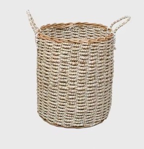 Paniers en jonc de mer du Vietnam, flexibles, très appréciés, écologiques, naturels, couleur personnalisable, formes rondes/rectangulaires/carrées - Product Image 6