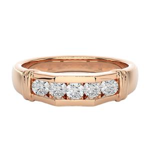 Anillo de compromiso de colección para mujer con diamantes naturales certificados de laboratorio IGI Ingemco precios al por mayor certificados en India - Product Image 1