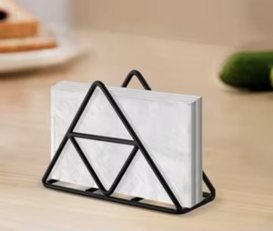 Smooth Edge Metal Napkin Stand Organizer Feature Durable Handmade Design for <b>Dining</b> <b>Table</b> Kitchen Home Office Restaurant Use - Product Image 4