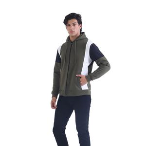 เสื้อสเวตเตอร์แบบสวมหัวมีฮู้ดสีบล็อกสีสำหรับผู้ชายเสื้อผ้าแนวสตรีทผ้าฟลีซผ้าฝ้ายแขนยาวเครื่องแต่งกายสำหรับใช้ในฤดูหนาว - Product Image 4