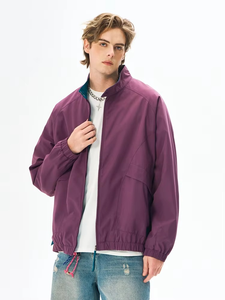 Men's Jacket Trendy Windproof <b>Waterproof</b> Casual Workwear Stand Collar Jacket for Spring and Autumn New Coat man - Product Image 6