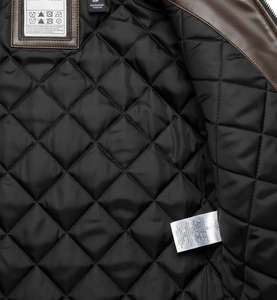 Chaqueta de Cuero Genuino de Piel de Vaca LUXE ENTERPRISES 2026 para Hombre, Diseño OEM, Corte Ajustado, Transpirable, con Logotipo Frontal y Cierre de Cremallera, Estilo Casual - Product Image 4