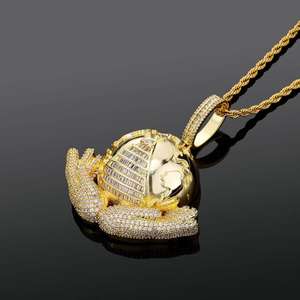 Pendentif diamant élégant très demandé pour hommes, bijou moderne, cadeau idéal pour anniversaire, disponible au prix de gros - Product Image 3