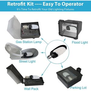 Lampadina LED COB Direzionale 54W 7300Lm con Rotazione a 180° 5000K Attacco E39 Mogul 36W/45W/54W per Illuminazione Stradale - Product Image 5