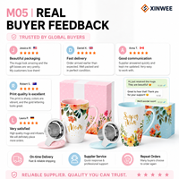 Mug à thé en céramique à motif floral avec infuseur en acier inoxydable, boîte cadeau, logo personnalisé, OEM, ODM, marque privée, fournisseur en gros pour la vente au détail