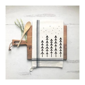 Arco Diseño múltiple Bordado Diseño minimalista 100% Algodón Toalla de té Sarga 190 Gsm Absorbente rápido Comprar a precio al por mayor - Product Image 1