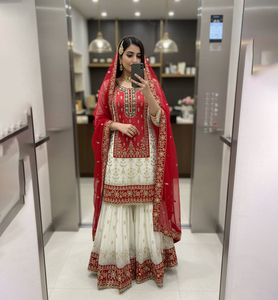 Trajes Shalwar Kameez de 3 Piezas de la Mejor Calidad para Mujer, Últimos Diseños de Vestidos de Boda Indios y Pakistaníes, Más Vendidos, Listos para Usar - Product Image 3
