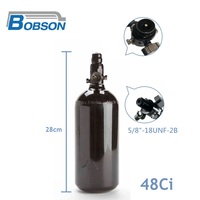 Tanque de Aire de Aluminio BOBSON BS-A48 de 790 ml (48 ci), Cilindro de CO2 para Marcador de Paintball, Pistola de Aire Comprimido PCP, Uso de Alta Presión