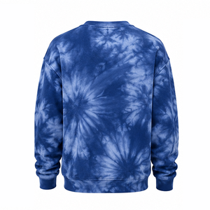 Sweat-shirt tie-dye teint à la main en molleton bouclette décontracté à col rond, personnalisable, vente en gros, fabricant de vêtements streetwear tendance - Product Image 3