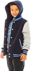 Chaquetas de Béisbol Bordadas e Impresas para Niños, Chaqueta Varsity de Algodón para Jóvenes, Ropa Casual de Invierno Personalizable para Niños - Product Image 4