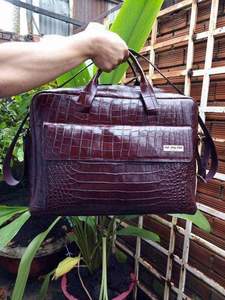 Bolsos de Viaje de Cuero Genuino Vintage de Moda, Bolsos de Mano de Lujo Duraderos, Unisex, con Cremallera, para Picnic, Camping y Almacenamiento - Product Image 1