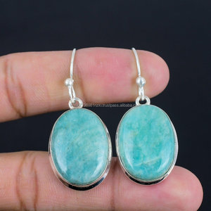 Pendientes Vintage de Plata de Ley 925 hechos a mano con piedra natal, joyería elegante para bodas y regalos para amigos - Product Image 4