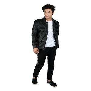 Veste en cuir véritable en gros – Vêtements d'extérieur tendance pour hommes et femmes, style motard et décontracté, coupe ajustée, OEM ODM disponible - Product Image 1
