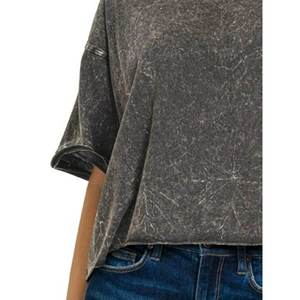 Zenana-Camiseta extragrande lavada con arrugas para mujer - Product Image 1